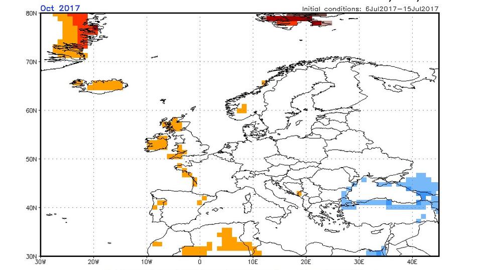 Temperaturprognose der NOAA vom 17.07.2017: Wie wird das Wetter im September und Oktober 2017? Temperaturprognose der NOAA vom 17.07.2017: Wie wird das Wetter im September und Oktober 2017?