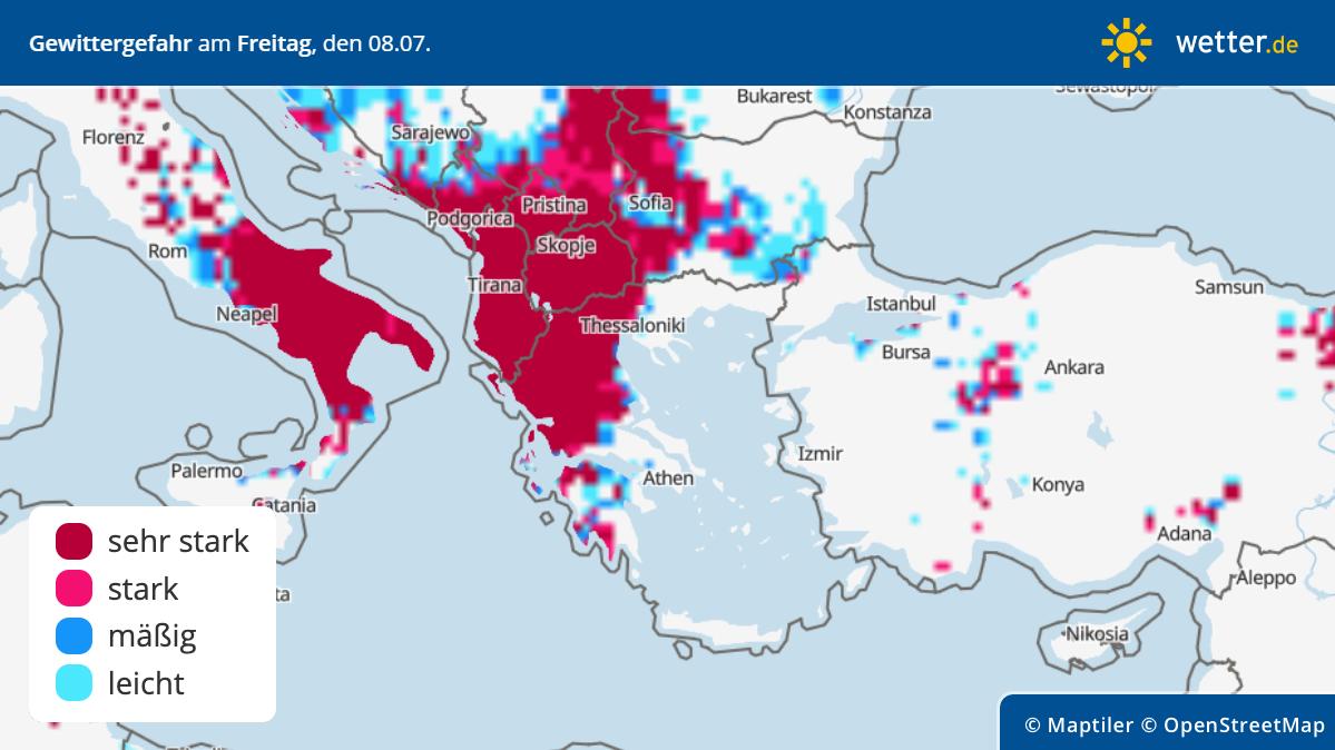 Erst Hitze, dann Unwetter, dann wieder Hitze - im Mittelmeerraum ist im  Sommer 2022 das Wetter alles andere als gnädig | wetter.de