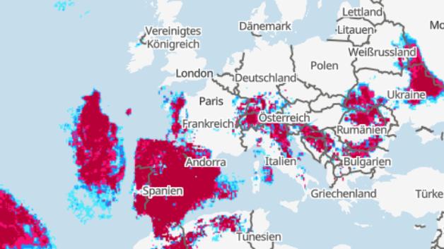 Unwetter Europa & Mittelmeer: Gewitter, Starkregen, Sturm & Hagel Vor ...