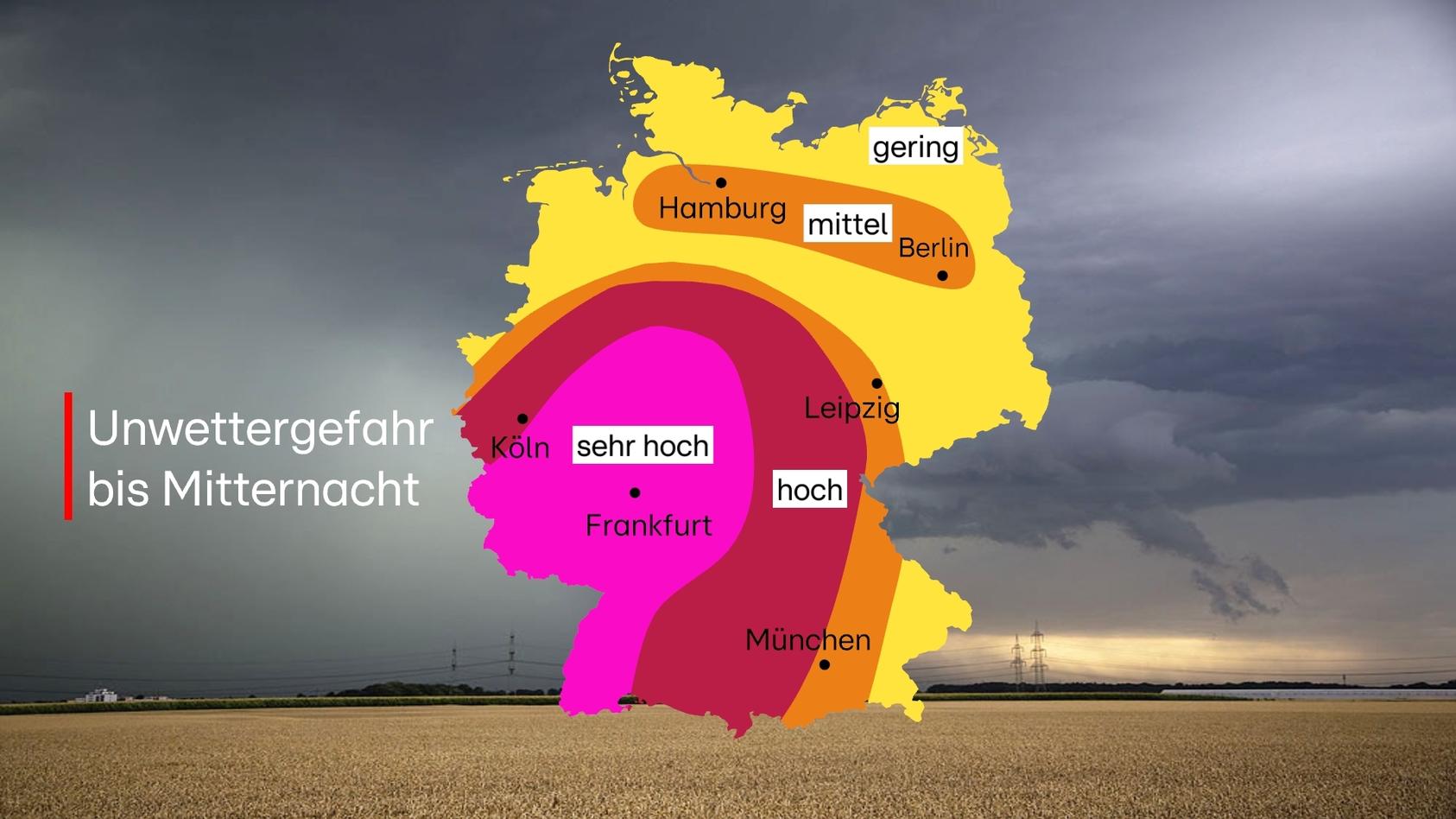 Unwetter-Fahrplan: Gewitter, Starkregen, Hagel, Sturm Beenden Hitze ...