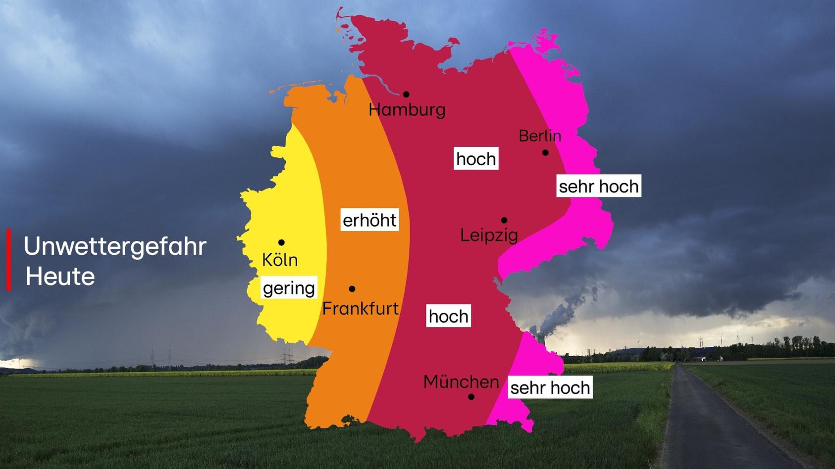 Unwettergefahr und Hitze: Wetter in Deutschland hin- und hergerissen  zwischen Sonne und Gewittern | wetter.de